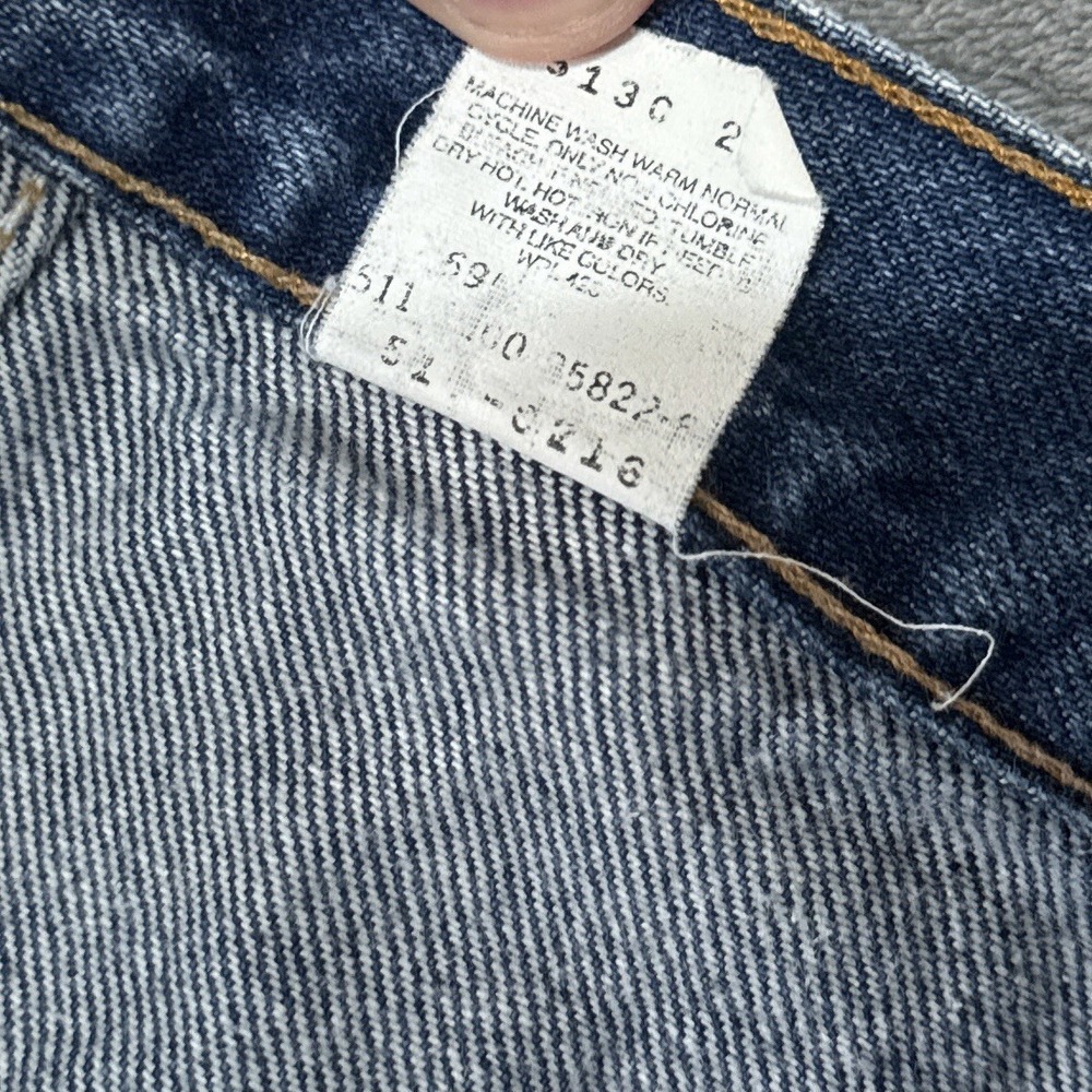 Vintage Levis Jeans Men 36x34 Fits 35x33 Blue Denim 517 Bootcut Made in USA 90s - Picture 8 of 16